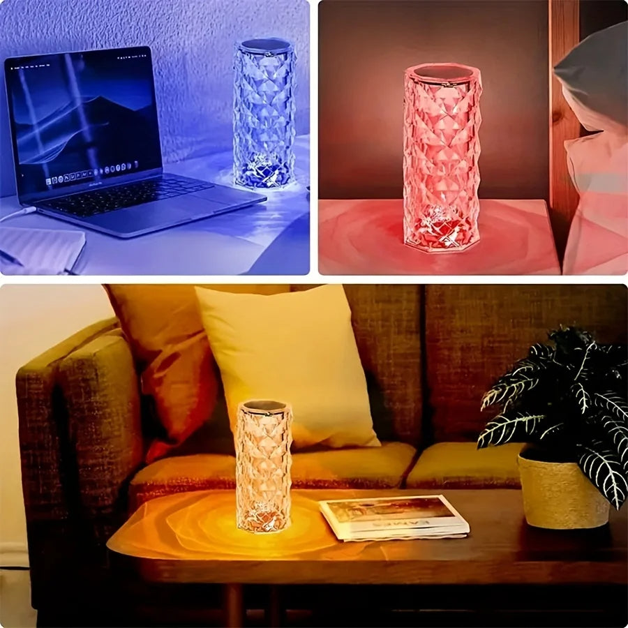 16 Color Crystal Table Lamp