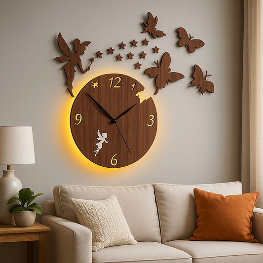 Enchanting Fairy Wall Clock