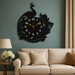 Elegant Peacock Wall Clock